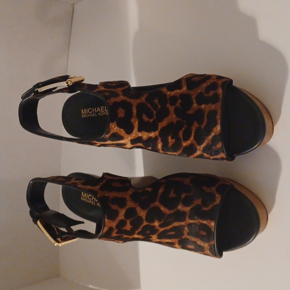 MICHAEL Michael Kors Leopard Wedges